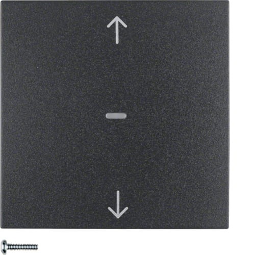 B.Kwadrat/S.1/B.3/B.7 KNX RF quicklink przycisk żaluzjowy, antracyt, mat 85245285 HAGER BERKER