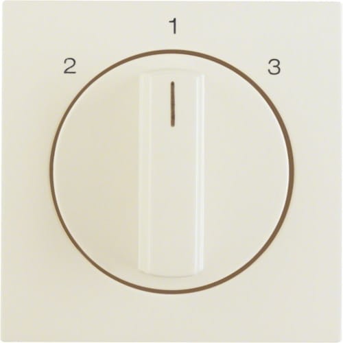 B.Kwadrat Płytka czołowa z pokrętłem do łącznika 3-poz. bez pozycji "0" krem poł 1084898200 HAGER BERKER