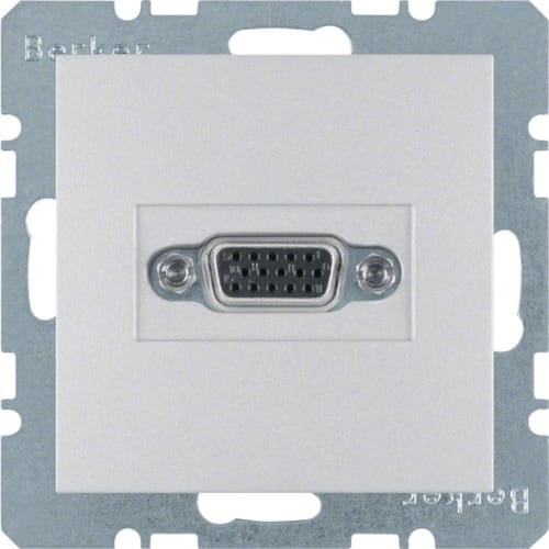 B.Kwadrat/B.7 Gniazdo VGA alu 3315401404 HAGER BERKER