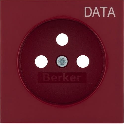 B.Kwadrat Płytka czołowa do gn. z uz. z nadrukiem "DATA", czerwony 3963808995 HAGER BERKER