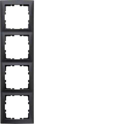 B.Kwadrat Ramka 4-krotna, antracyt, mat 5310148996 HAGER BERKER