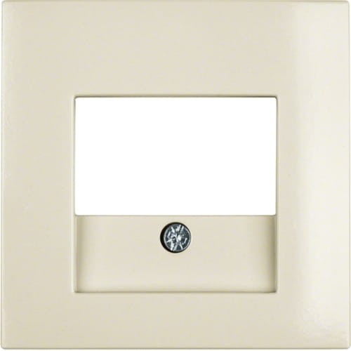 B.Kwadrat Płytka czołowa do gniazda głośnikowego i gniazda ładowania USB, krem 5310338982 HAGER BERKER