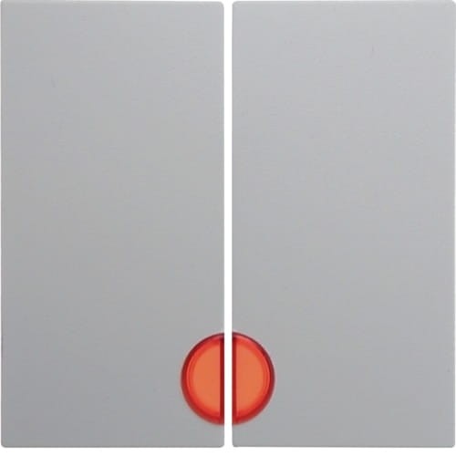 B.Kwadrat Klawisze z czerw. socz. do łącz. 2-klawiszowych biały 5316278999 HAGER BERKER