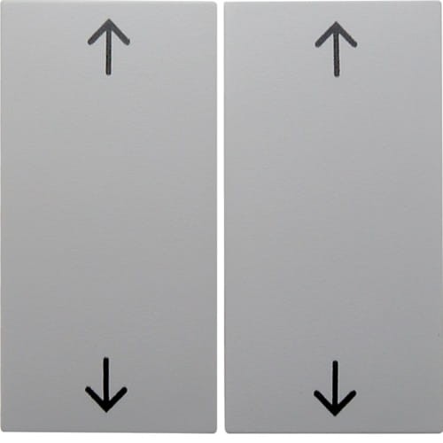 B.Kwadrat Klawisze nadr. symb. "strzałki" do łącz. żaluzj. biały 5316448999 HAGER BERKER