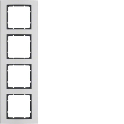 B.3 Ramka 4-krotna, alu/antracyt 10143004 HAGER BERKER