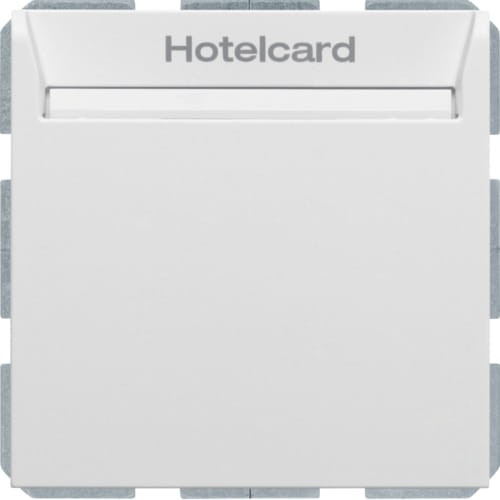 B.3/B.7 Łącznik przekaźnikowy na kartę hotelową, biały, mat 16409909 HAGER BERKER