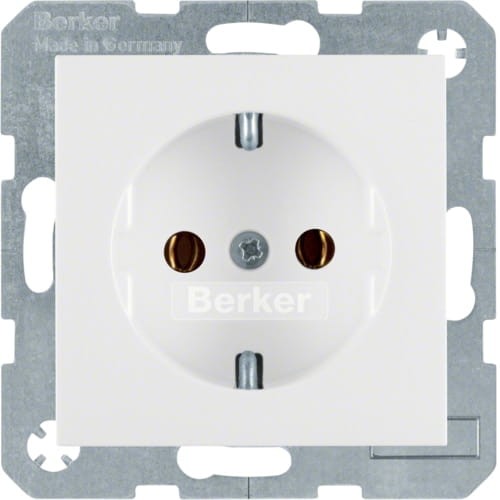 S.1/B.3/B.7 Gniazdo SCHUKO z uz. biały 47431909 HAGER BERKER