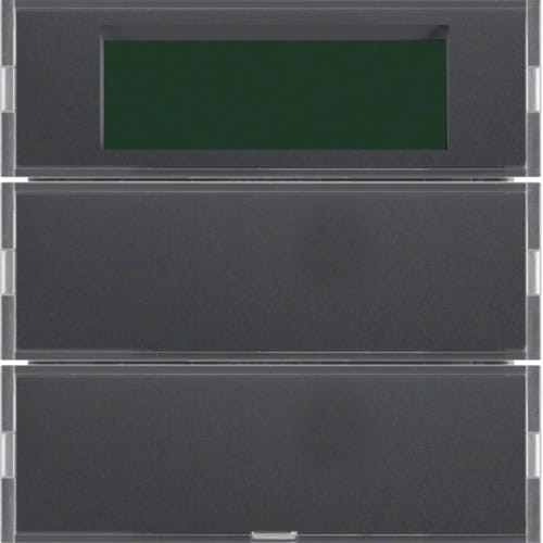 KNX system B.3/B.7 Przycisk 2-kr z reg. temp. i wyśw., do ram. alu i antracyt 75662785 HAGER BERKER