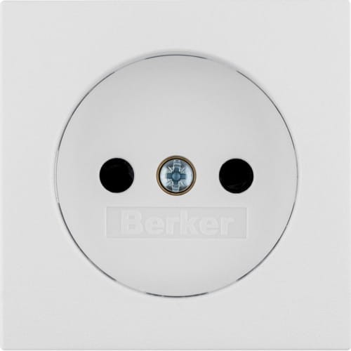 B.3/B.7 Płytka czołowa do gniazda bez uz. biały 3967331909 HAGER BERKER