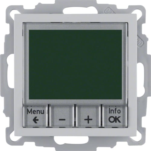B.X Reg. temp. ze ster. czas. st. zw. i el. centr. alu 20441404 HAGER BERKER