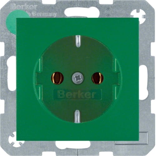 B.x Gniazdo SCHUKO, zielony 41431913 HAGER BERKER