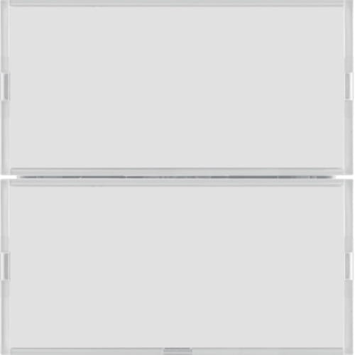 KNX e/s B.x Przycisk 2-kr z p. opis., diod. LED RGB i czuj. temp., biały i krem 80162780 HAGER BERKER