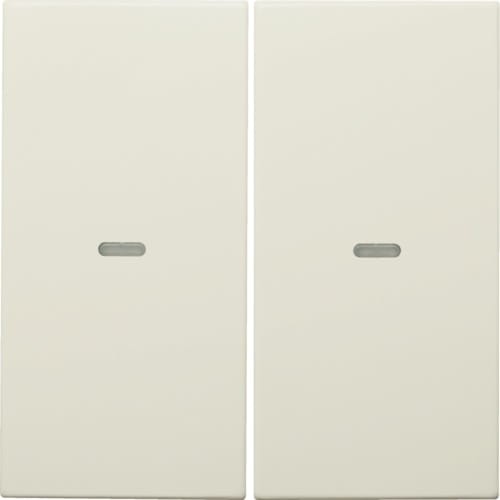 KNX e/s B.x Klawisze z soczewką do modułu przycisku 2-kr, kremowy, połysk 80960382 HAGER BERKER