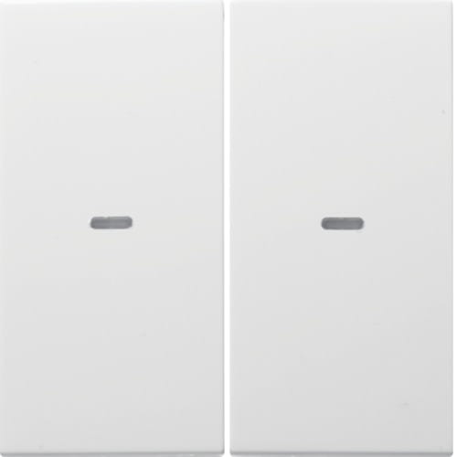 KNX e/s B.x Klawisze z soczewką do modułu przycisku 2-kr, biały, połysk 80960389 HAGER BERKER