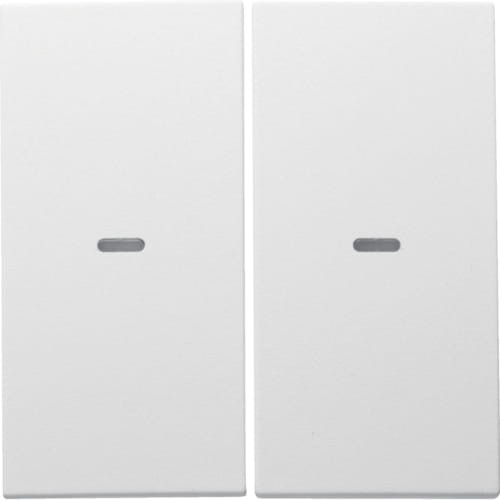 KNX e/s B.x Klawisze z soczewką do modułu przycisku 2-kr, biały, mat 80960399 HAGER BERKER