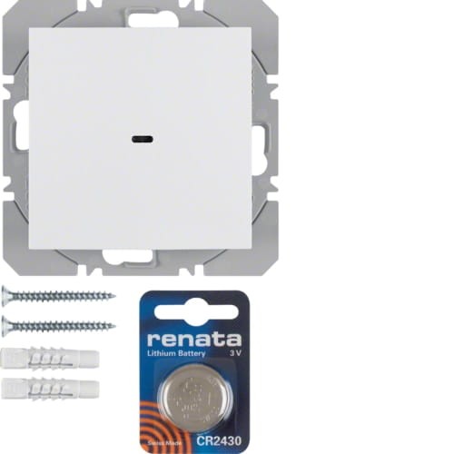 B.X/S.1 KNX RF quicklink Przycisk 1-kr płaski biały 85655289 HAGER BERKER