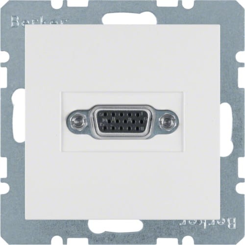 B.X/S.1 Gniazdo VGA biały 3315408989 HAGER BERKER