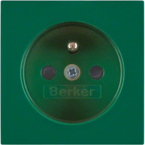 B.X/S.1 Płytka czołowa z przysł. st. do gn. z uz. zielony 3965768963 HAGER BERKER