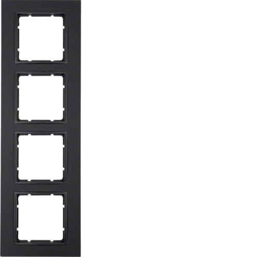 B.7 Ramka 4-krotna, antracyt, mat 10146626 HAGER BERKER