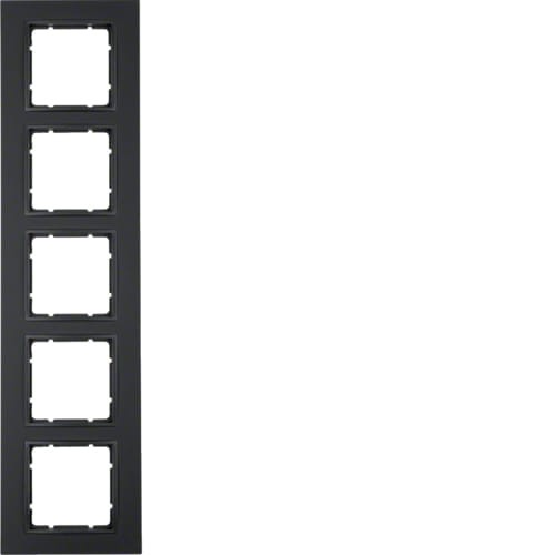 B.7 Ramka 5-krotna, antracyt, mat 10156626 HAGER BERKER