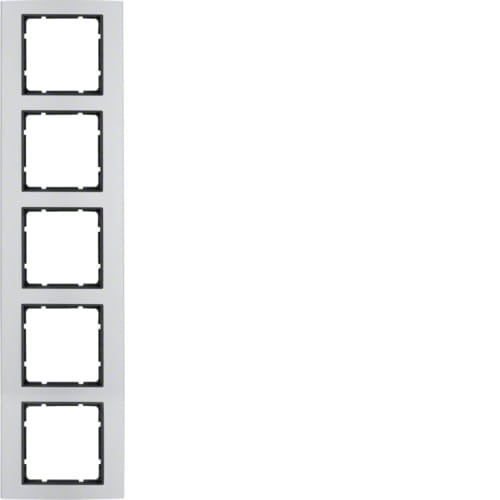 B.7 Ramka 5-krotna, alu/antracyt 10156904 HAGER BERKER