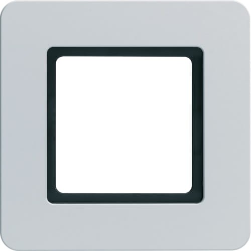 Q.7 Ramka 1-krotna do modułu podświetlenia LED, aluminium 10116174 HAGER BERKER