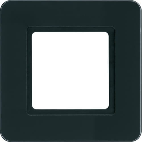 Q.7 Ramka 1-krotna do modułu podświetlenia LED, szkło, czarne 10116176 HAGER BERKER