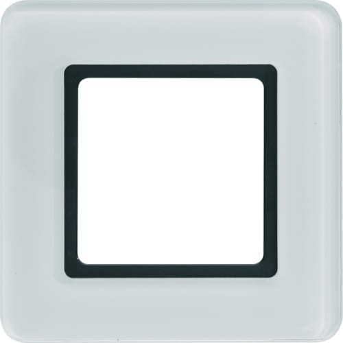 Q.7 Ramka 1-krotna do modułu podświetlenia LED, szkło, białe 10116179 HAGER BERKER