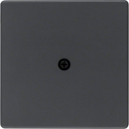 Q.x Płytka czołowa do przyłącza kablowego, antracyt aksamit, lakierowany 10196086 HAGER BERKER