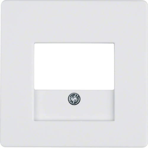 Q.x Płytka czołowa do gniazda głośn. i gniazda ład. USB, biały, aksamit 10336089 HAGER BERKER