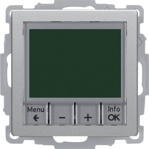 Q.x Reg. temp. ze ster. czas. st. zw. i el. centr., alu aks, lak 20446084 HAGER BERKER