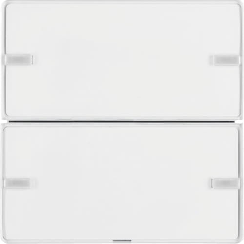 KNX e/s Q.x Przycisk 2-kr z polem opis., diod. LED RGB i czuj. temp., biały 80142329 HAGER BERKER