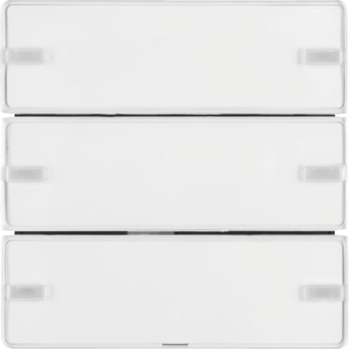 KNX e/s Q.x Przycisk 3-kr z polem opis., diod. LED RGB i czuj. temp., biały 80143329 HAGER BERKER