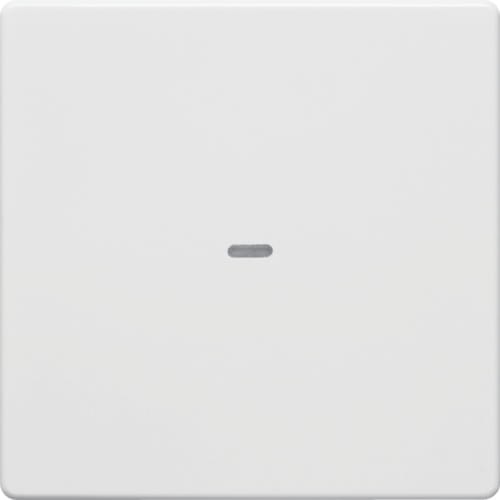 KNX e/s Q.x Klawisz z soczewką do modułu przycisku 1-kr, biały, aksamit 80960229 HAGER BERKER