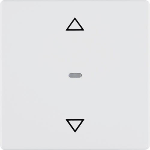 Q.x Przycisk żaluzjowy komfort do sterowników żaluzjowych biały, aks 85241129 HAGER BERKER