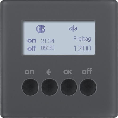 Q.x KNX RF quicklink Łącznik czas. ster. załącz. i mech. zas., ant, aks lak 85745226 HAGER BERKER