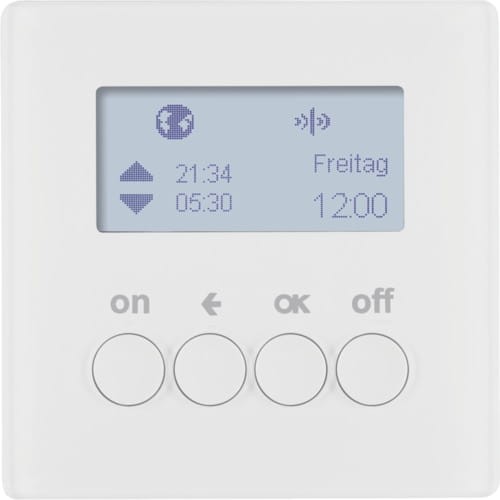 Q.x KNX RF quicklink Łącznik czas. ster. załącz. i mech. zas., biały, aks 85745229 HAGER BERKER