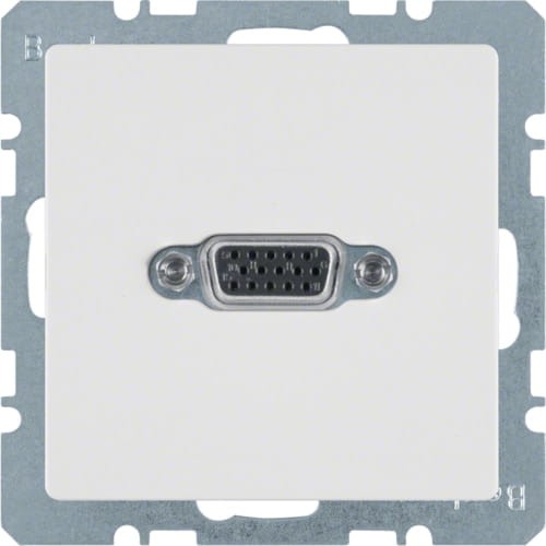 Q.x Gniazdo VGA biały, aks 3315406089 HAGER BERKER