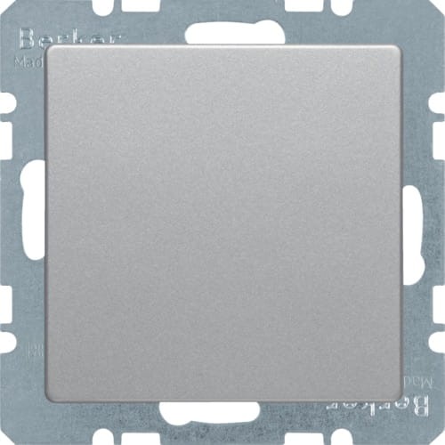 Q.x Zaślepka z płytką czołową, z cokołem i pazurkami, alu aks, lak 6710096084 HAGER BERKER