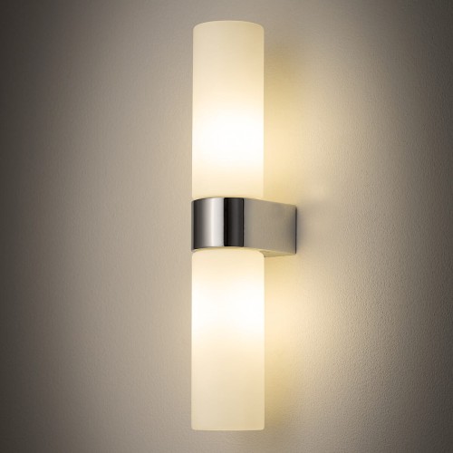 Lampa ścienna Kinkiet Łazienkowy NATALIE II CHROME 10726 NOWODVORSKI Lighting IP44 do łazienki G9 x2 nowoczesna oprawa oświetleniowa obok lustra nad lustro w łazience podwójny dwustronny chrom Inspiracje Premium