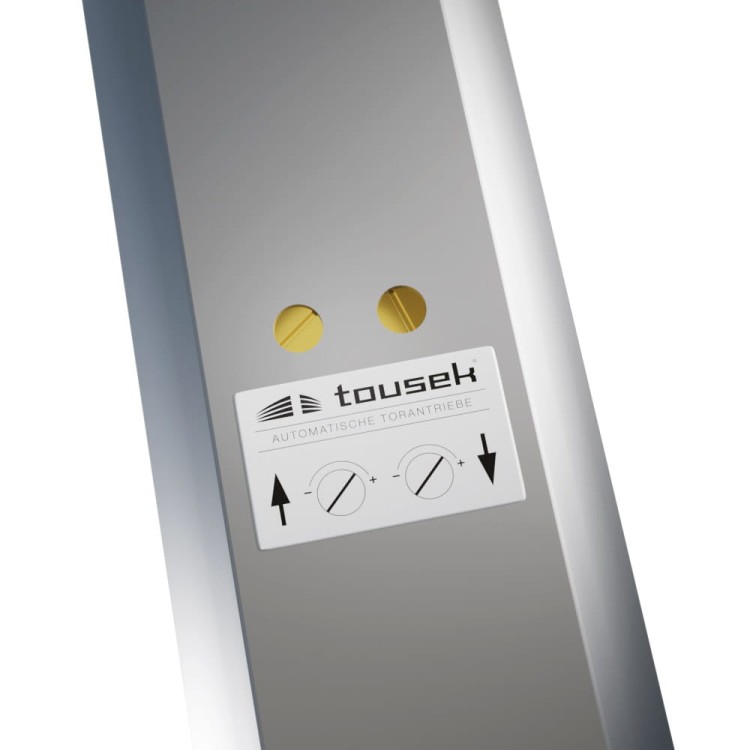 Napęd do bramy skrzydłowej dwuskrzydłowej Tousek SWING 225 AEB/29N 2-siłowniki S12671M 800kg 3,6m 230V skrzydłowy 2-skrzydłowy 2-skrzydłowej 2-skrzydłowych bram skrzydłowych Srebrny Szary automat silnik zestaw