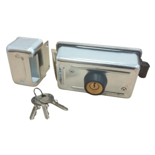 Elektrozamek Tousek 13810120 z wkładką wewnętrzną 24V DC do napędów bram skrzydłowych