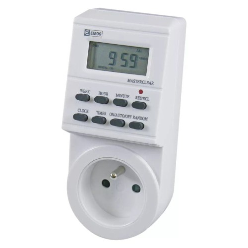 Cyfrowy programator czasowy TS-EF1 P5501 Emos timer z wyświetlaczem