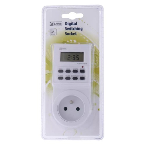 Cyfrowy programator czasowy TS-EF1 P5501 Emos timer z wyświetlaczem