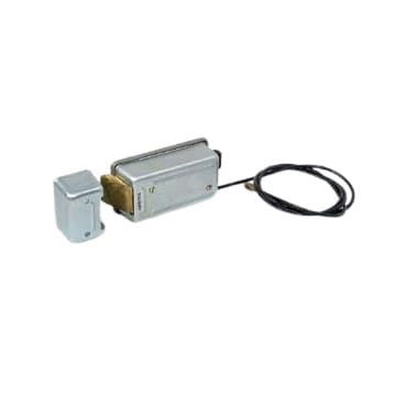 Elektrozamek Tousek 13810150 z cięgnem 24V DC do napędów bram skrzydłowych linką