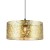 Lampa sufitowa wisząca Industrialna Loft BLOSSOM 1xE27 MLP0870 Milagro 1x E27 40cm nowoczesna oprawa oświetleniowa okrągła metal złoty złota złoto czarna zwis Inspiracje Premium