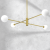 Lampa sufitowa wisząca Industrialna Loft DORI GOLD 4xG9 MLP8573 Milagro G9 x4 nowoczesna oprawa oświetleniowa metalowa nad stół blat wyspę z białymi kulami kulkami złota złoto Inspiracje Premium