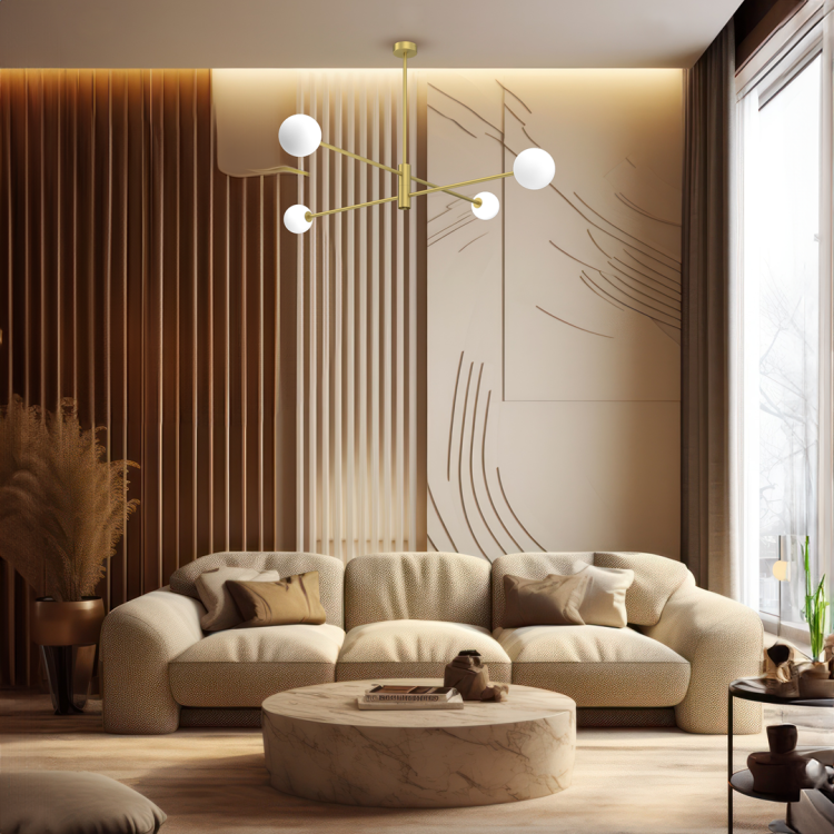 Lampa sufitowa wisząca Industrialna Loft DORI GOLD 4xG9 MLP8573 Milagro G9 x4 nowoczesna oprawa oświetleniowa metalowa nad stół blat wyspę z białymi kulami kulkami złota złoto Inspiracje Premium