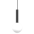 Lampa sufitowa wisząca PLAY BLACK 1xG9 MLP0970 Milagro 1x G9 od 35cm do 90cm nowoczesna oprawa oświetleniowa kula szklana biała czarna zwis Inspiracje Premium