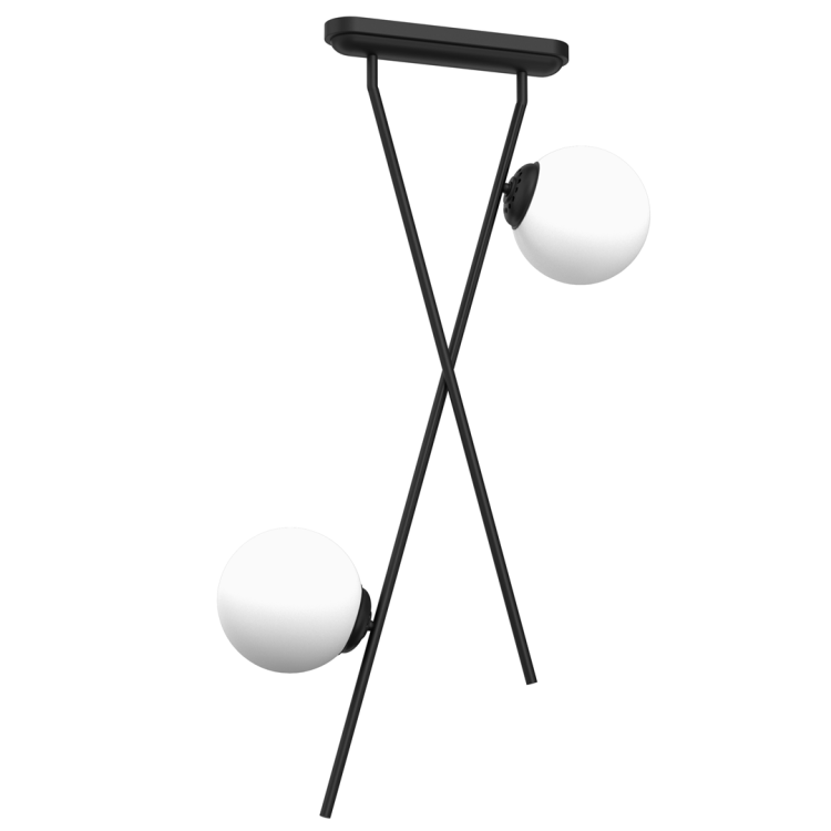 Lampa sufitowa wisząca INTER 2xE14 MLP0973 Milagro 2x E14 nowoczesna oprawa oświetleniowa czarna czarny zwis Inspiracje Premium